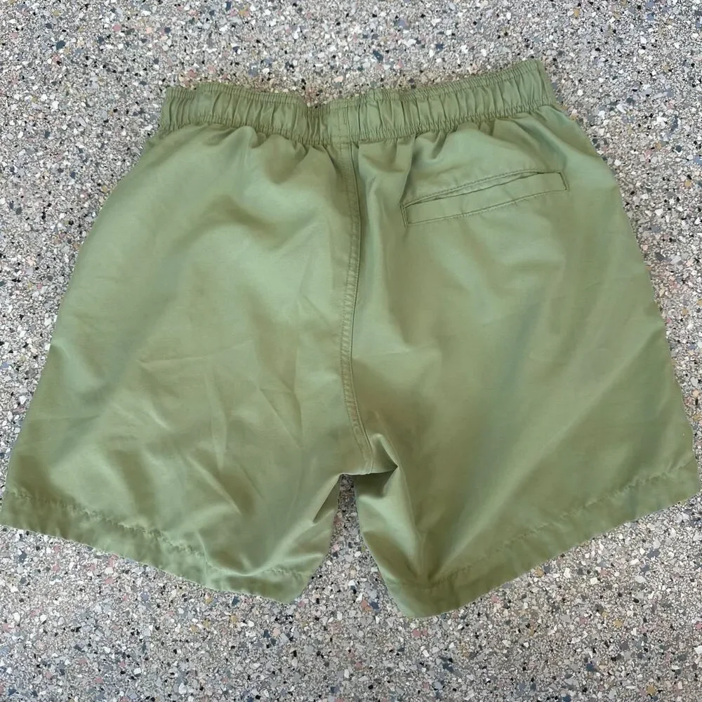 H&M Men’s Small S Activewear Drawstring Beachwear Shorts Sage Green